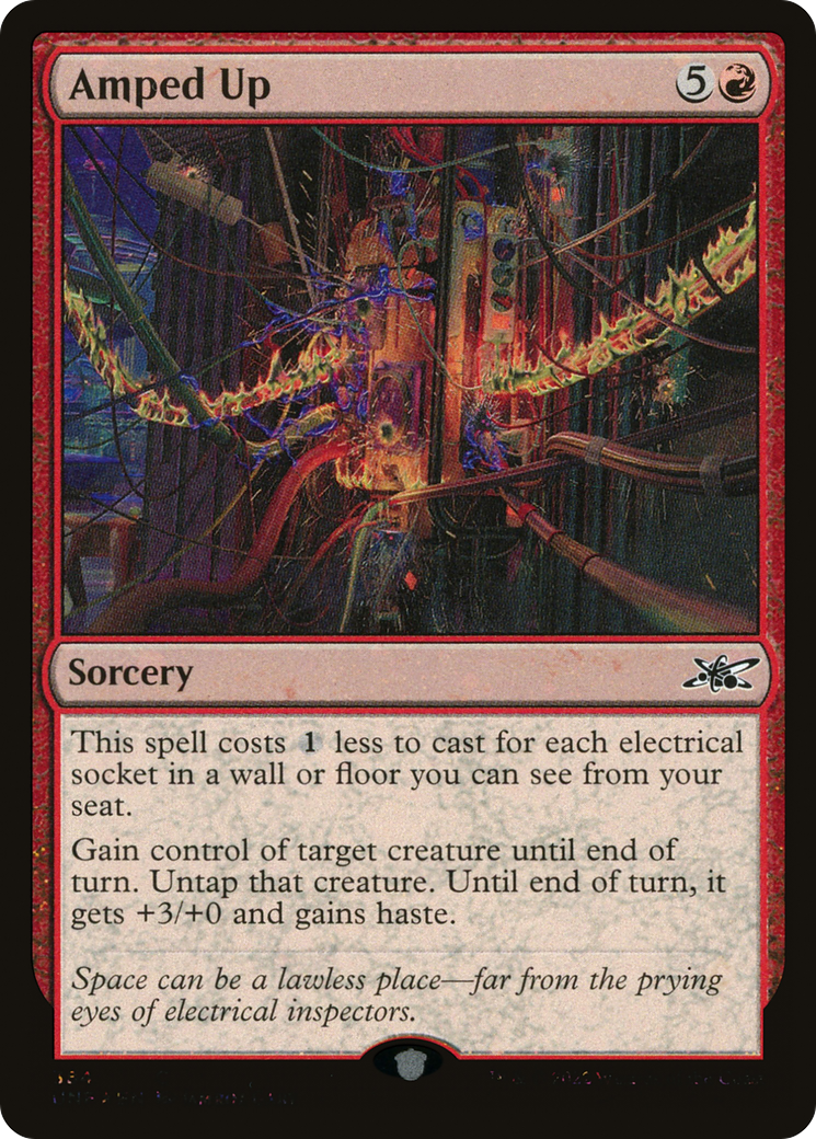 Amped Up (Galaxy Foil) (UNF-384) - Unfinity Foil