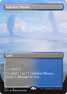 Adarkar Wastes (Borderless) (DMU-377) - Dominaria United (Borderless) Foil