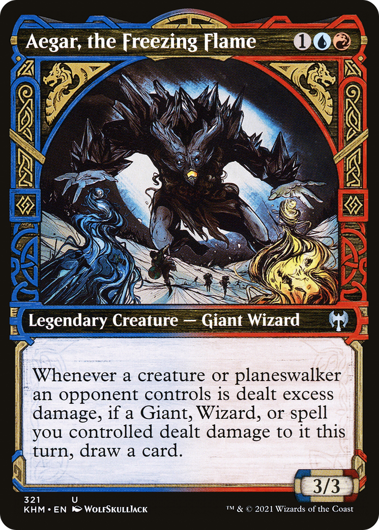 Aegar, the Freezing Flame (Showcase) (KHM-321) - Kaldheim: (Showcase) Foil