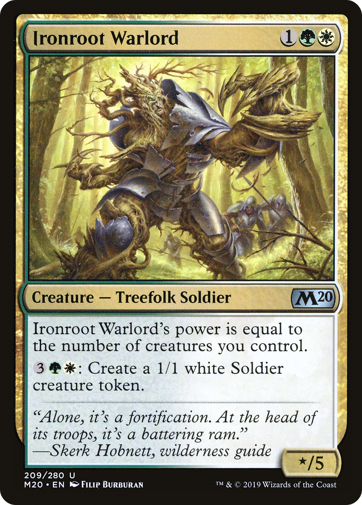 Ironroot Warlord⁣ - Core 2020⁣ (Uncommon)⁣ [209]
