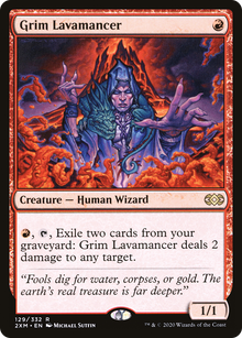 Grim Lavamancer (2XM-129) - Double Masters Foil