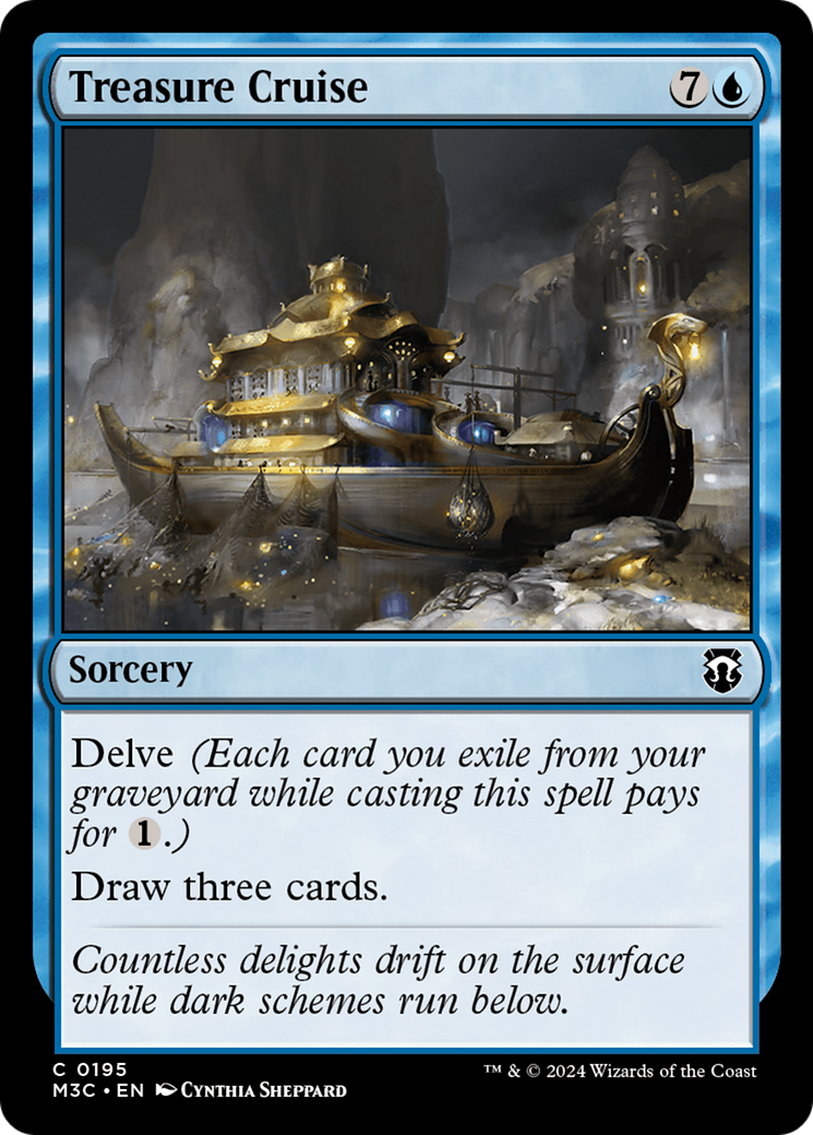 Treasure Cruise⁣ - Commander: Modern Horizons 3⁣ (Common)⁣ [195]