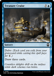 Treasure Cruise⁣ - Commander: Modern Horizons 3⁣ (Common)⁣ [195]