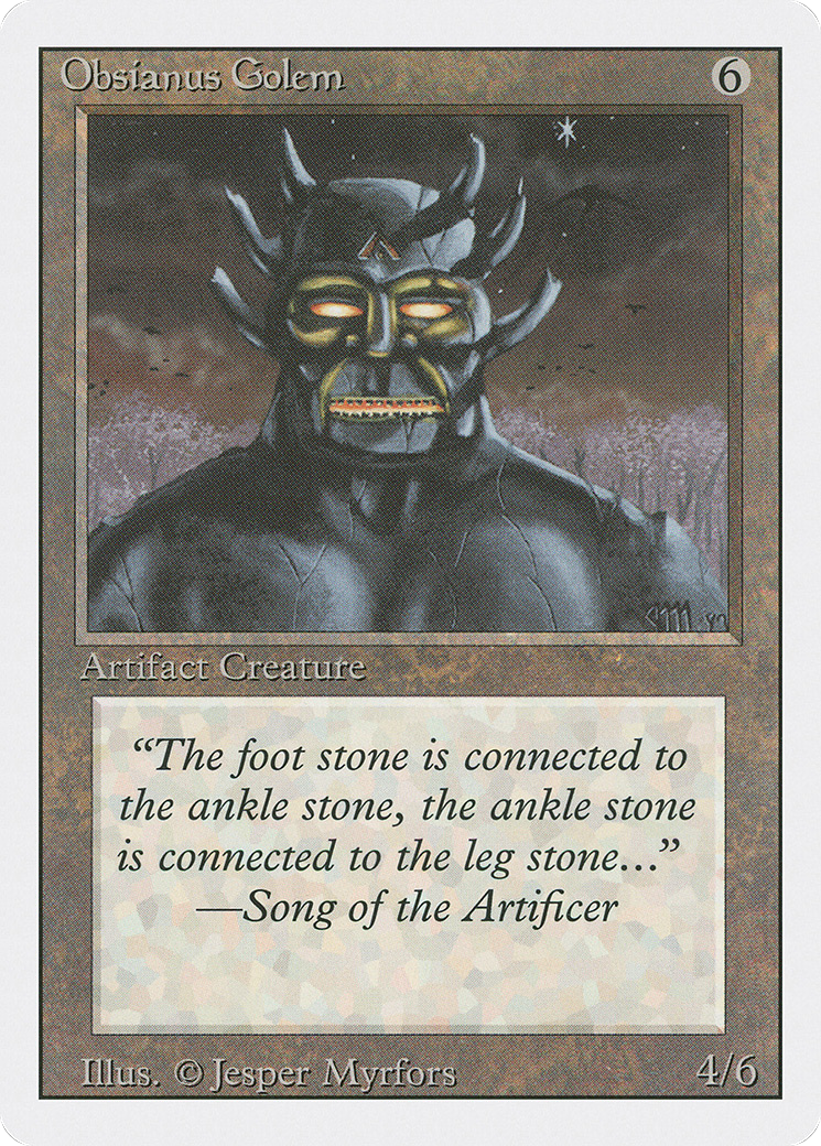 Obsianus Golem (3ED-) - Revised Edition