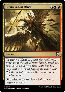 Bituminous Blast⁣ - Commander: Modern Horizons 3⁣ (Uncommon)⁣ [255]