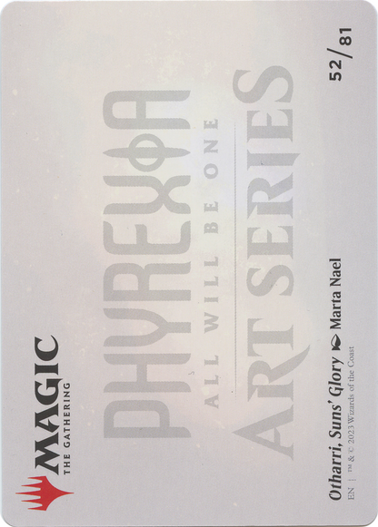 Otharri, Suns' Glory // Otharri, Suns' Glory (AONE-052) - Phyrexia: All Will Be One Art Series (Borderless)