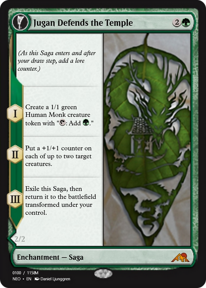 Jugan Defends the Temple // Remnant of the Rising Star (PRM-98063) - Magic Online Promos: (enchantment)