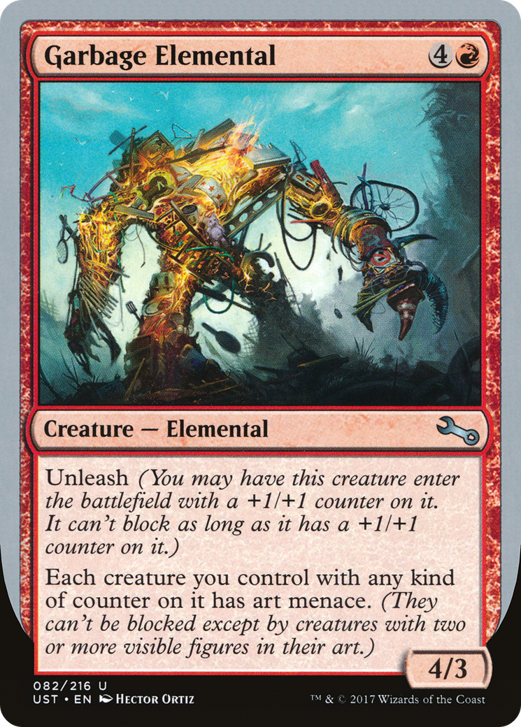 Garbage Elemental (E) (UST-82E) - Unstable Foil