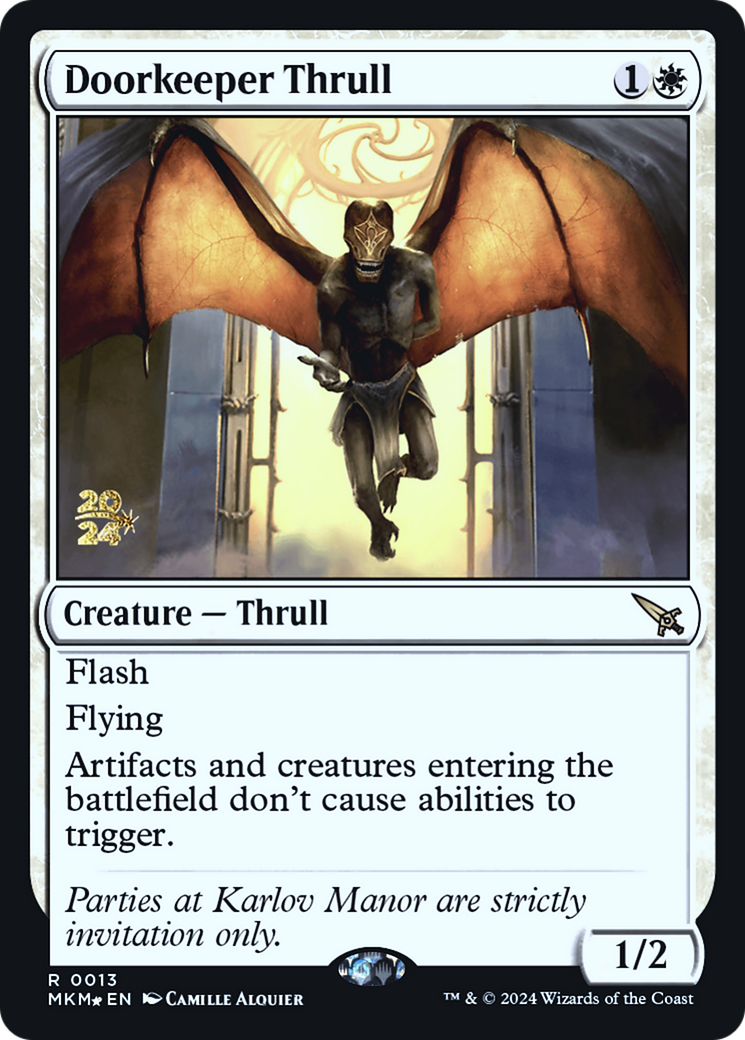 Doorkeeper Thrull (PRE-13S) - Murders at Karlov Manor Promos Foil