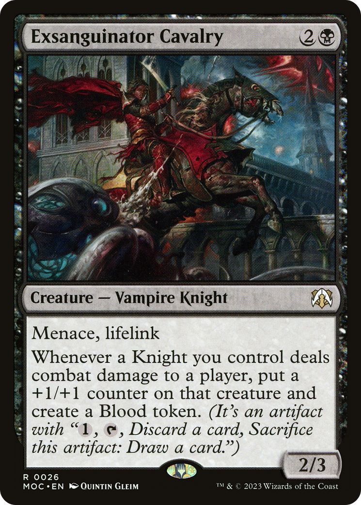 Exsanguinator Cavalry⁣ - Commander: March of the Machine⁣ (Rare)⁣ [26]