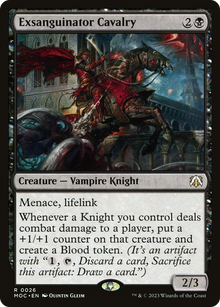 Exsanguinator Cavalry⁣ - Commander: March of the Machine⁣ (Rare)⁣ [26]