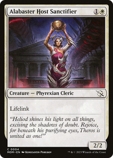 Alabaster Host Sanctifier (MOM-004) - March of the Machine Foil