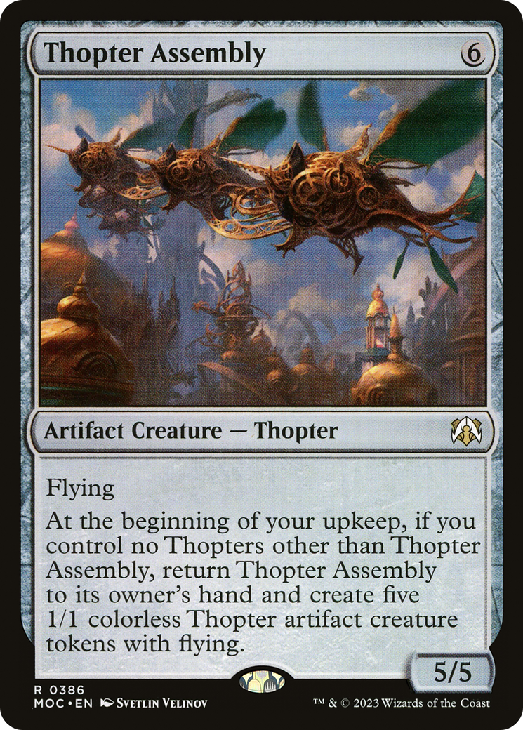 Thopter Assembly⁣ - Commander: March of the Machine⁣ (Rare)⁣ [386]