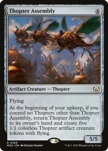 Thopter Assembly⁣ - Commander: March of the Machine⁣ (Rare)⁣ [386]