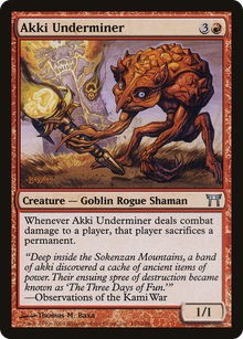 Akki Underminer (CHK-155) - Champions of Kamigawa