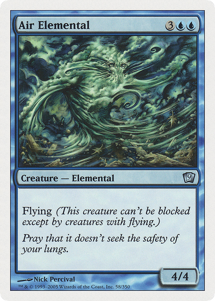 Air Elemental (9ED-058) - Ninth Edition