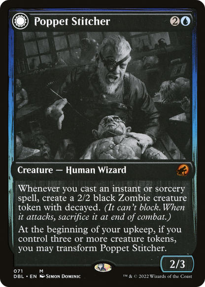 Poppet Stitcher (DBL-071) - Innistrad: Double Feature: (Double Faced Transform)