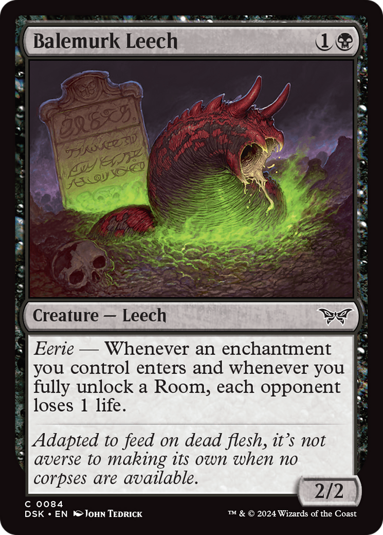 Balemurk Leech⁣ - Duskmourn: House of Horror⁣ (Common)⁣ [84]