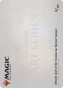 Alrund, God of the Cosmos // Alrund, God of the Cosmos (AKHM-009) - Kaldheim Art Series (Borderless) Foil