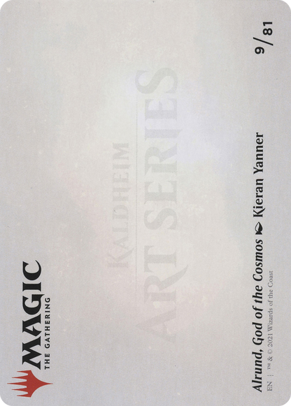 Alrund, God of the Cosmos // Alrund, God of the Cosmos (AKHM-009) - Kaldheim Art Series (Borderless) Foil