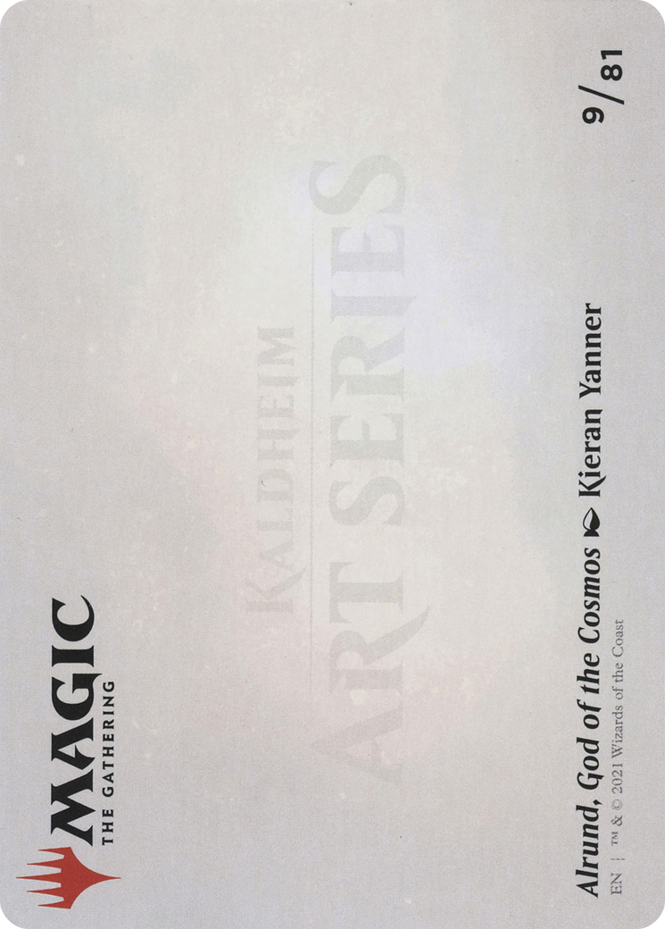 Alrund, God of the Cosmos // Alrund, God of the Cosmos (AKHM-009) - Kaldheim Art Series (Borderless)