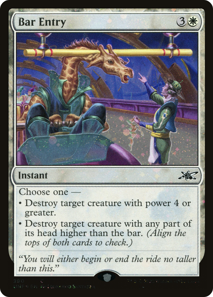 Bar Entry (Galaxy Foil) (UNF-290) - Unfinity Foil