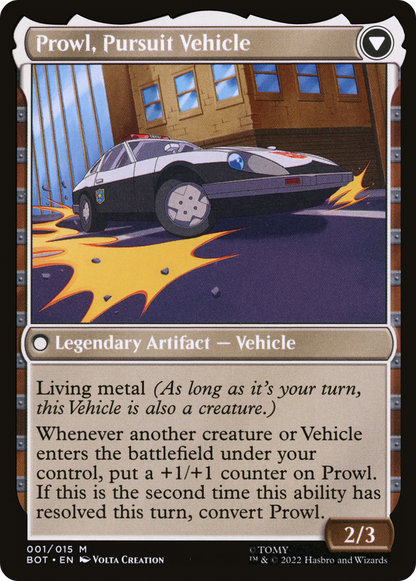Prowl, Stoic Strategist (BOT-001) - Transformers: (convertdfc) Foil