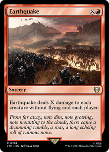Earthquake⁣ - Commander: The Lord of the Rings: Tales of Middle-earth⁣ (Rare)⁣ [214]