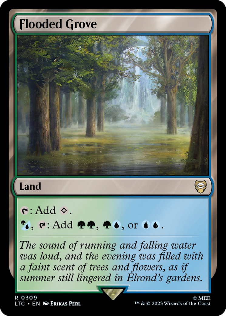 Flooded Grove⁣ - Commander: The Lord of the Rings: Tales of Middle-earth⁣ (Rare)⁣ [309]