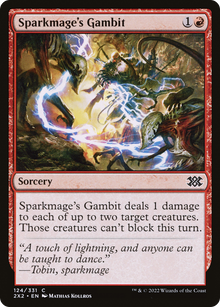 Sparkmage's Gambit⁣ - Double Masters 2022⁣ (Common)⁣ [124]