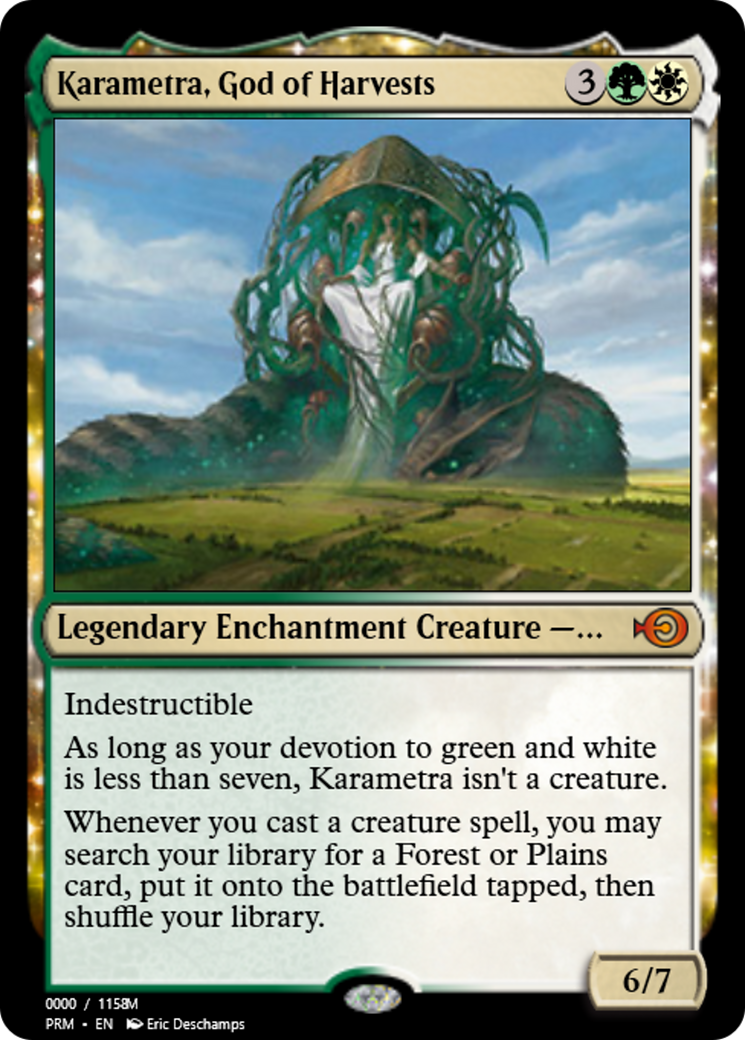 Karametra, God of Harvests (PRM-86202) - Magic Online Promos: (enchantment) Foil