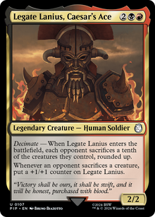 Legate Lanius, Caesar's Ace⁣ - Universes Beyond: Fallout⁣ (Uncommon)⁣ [107]