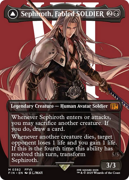 Sephiroth, Fabled SOLDIER // Sephiroth, One-Winged Angel (FIN-382) - FINAL FANTASY (Borderless)
