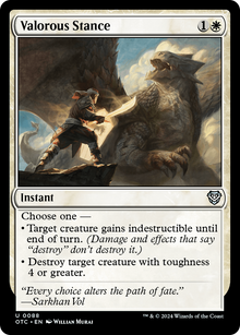 Valorous Stance⁣ - Commander: Outlaws of Thunder Junction⁣ (Uncommon)⁣ [88]