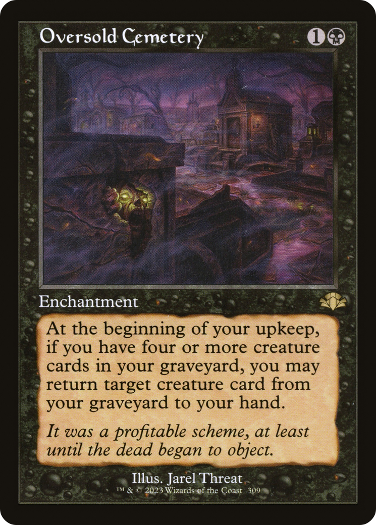 Oversold Cemetery (Retro Frame) (DMR-309) - Dominaria Remastered Foil