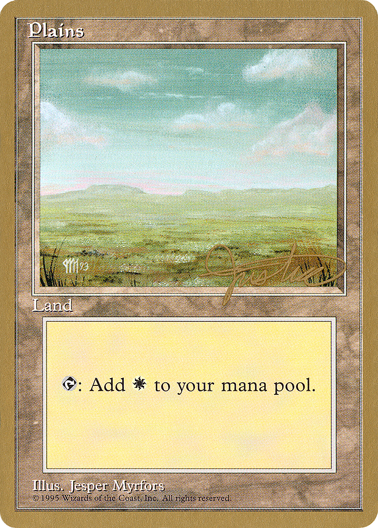 Plains (A) - 1996 Mark Justice (4ED) (WCD-MJ364) - Pro Tour Collector Set