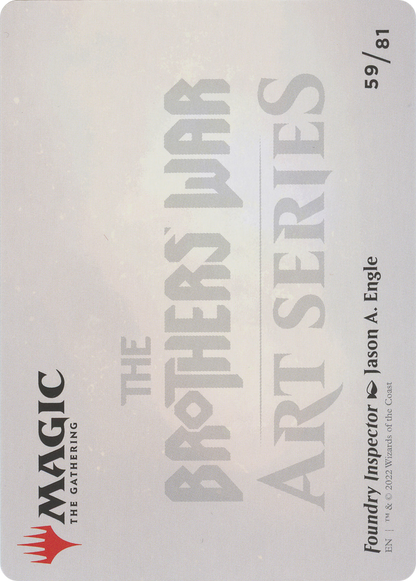 Foundry Inspector // Foundry Inspector (ABRO-059) - The Brothers' War Art Series (Borderless)