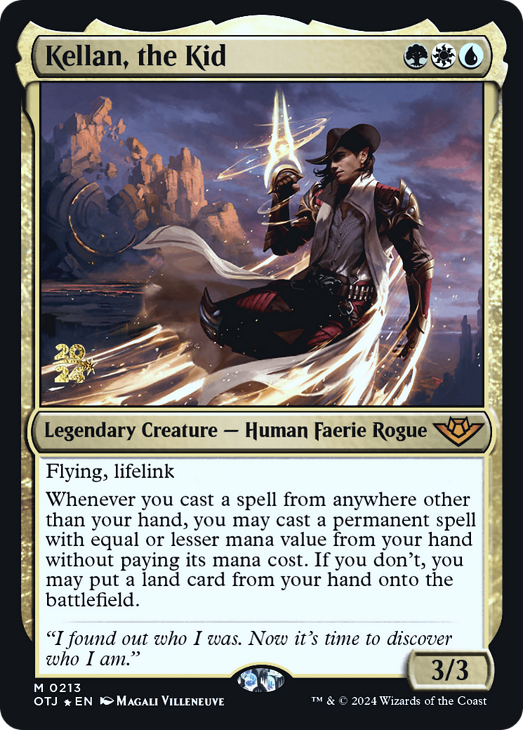 Kellan, the Kid (PRE-213S) - Outlaws of Thunder Junction Promos Foil