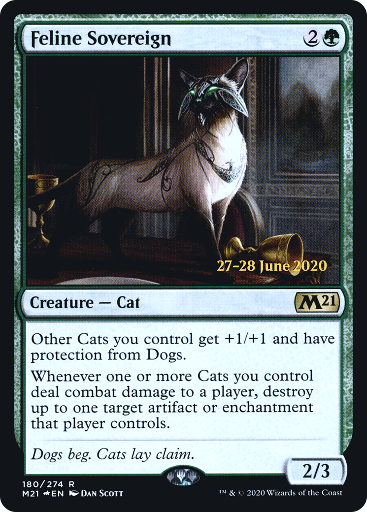 Feline Sovereign (PRE-180S) - Core Set 2021 Promos Foil