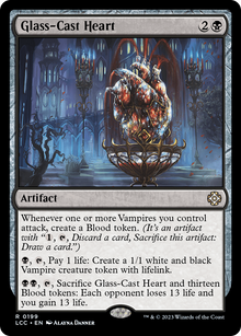 Glass-Cast Heart⁣ - Commander: The Lost Caverns of Ixalan⁣ (Rare)⁣ [199]