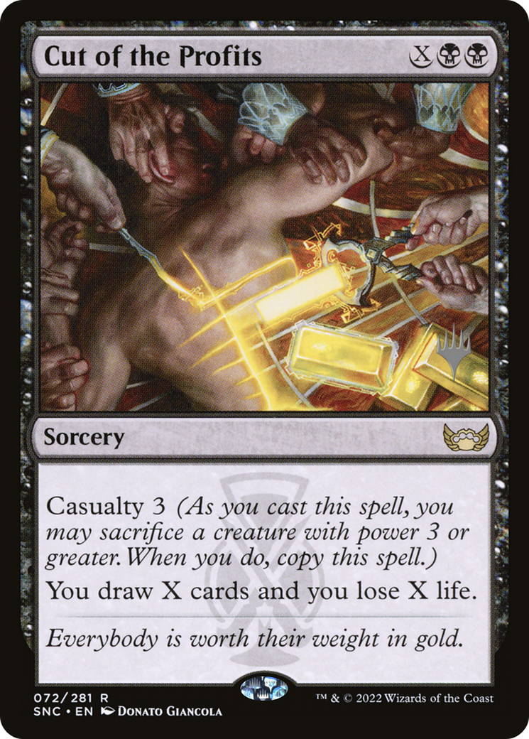 Cut of the Profits (PPSNC-72P) - Streets of New Capenna Promos Foil