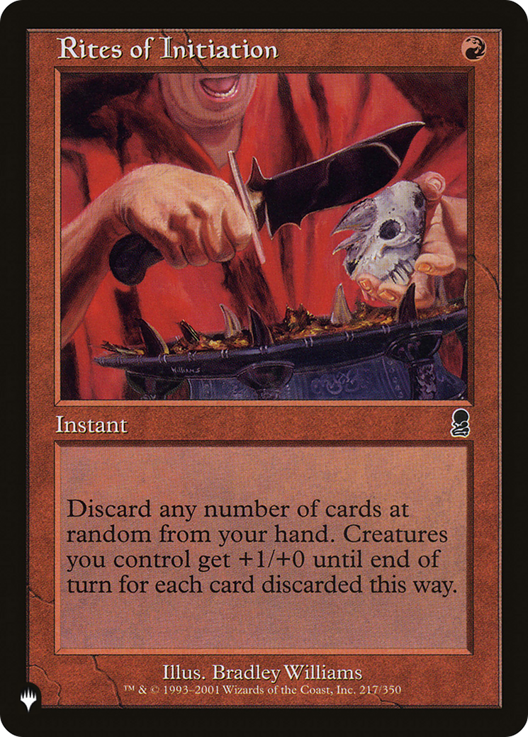 Rites of Initiation (LIST-ODY-217) - The List
