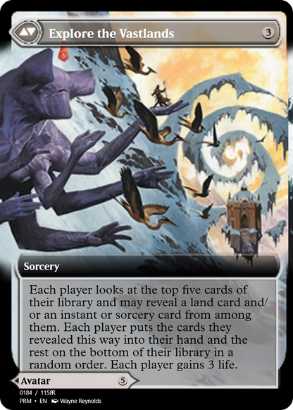 Wandering Archaic // Explore the Vastlands (PRM-90338) - Magic Online Promos Foil
