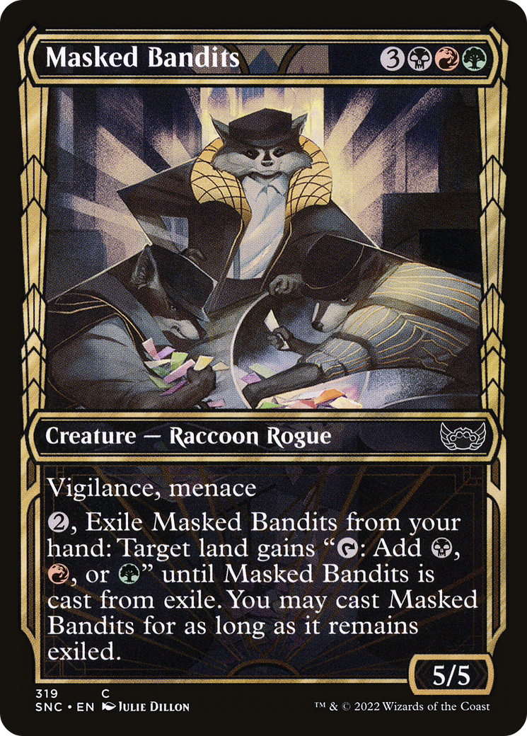 Masked Bandits (V.1)⁣ - Streets of New Capenna: Extras⁣ (Common)⁣ [319]