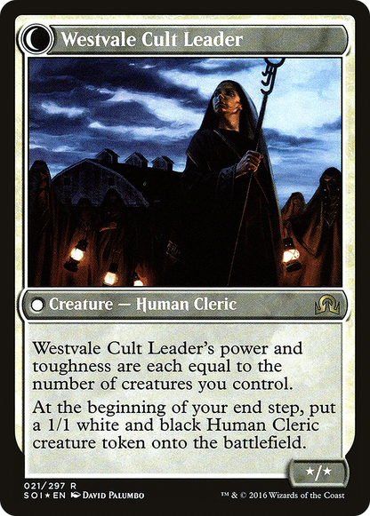 Hanweir Militia Captain // Westvale Cult Leader (PRE-021) - Shadows over Innistrad Promos: (Double Faced Transform) Foil