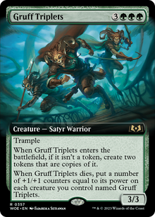 Gruff Triplets (Extended Art) (WOE-357) - Wilds of Eldraine: (Extended Art)