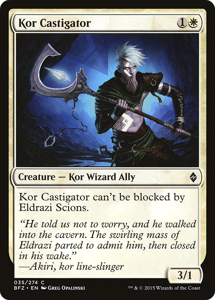 Kor Castigator (BFZ-035) - Battle for Zendikar Foil