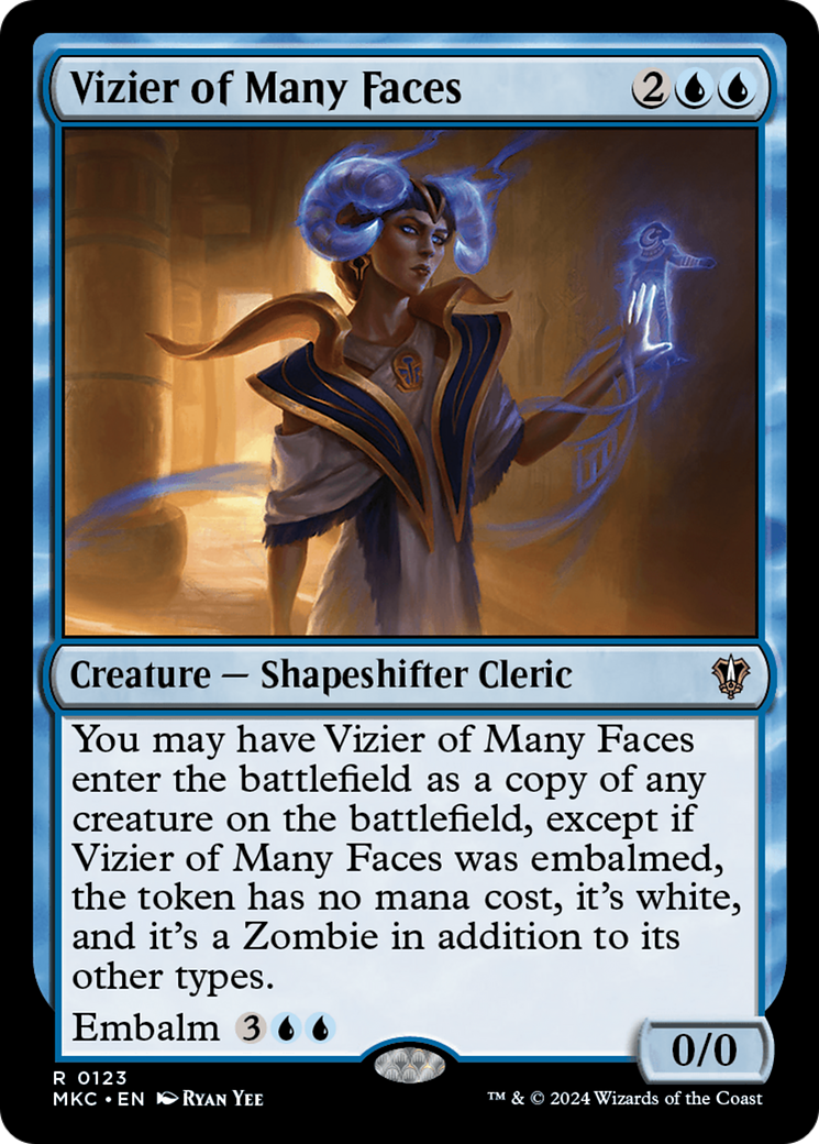 Vizier of Many Faces⁣ - Commander: Murders at Karlov Manor⁣ (Rare)⁣ [123]
