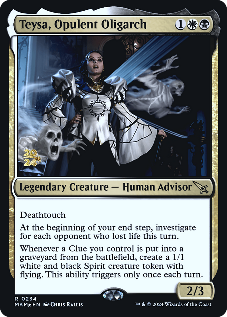 Teysa, Opulent Oligarch (PRE-234S) - Murders at Karlov Manor Promos Foil