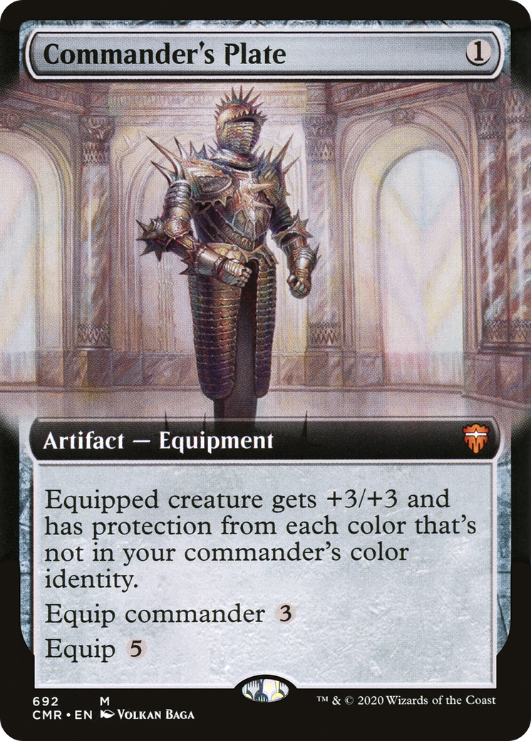 Commander's Plate (Extended Art) (CMR-692) - Commander Legends: (Extended Art)